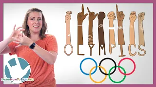 Learn How To Sign Olympic Signs in ASL | Tokyo 2020