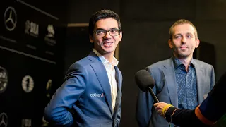 Interview with Giri and Grischuk | FIDE Candidates 2020 | Round 7 |