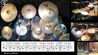 It's My Life - Bon Jovi / Drum Cover By CYC ( @cycdrumusic ) score & sheet music