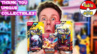 We got some Obsidian Flames Build and Other Pokémon Card Blisters from Unique Collectibles! ❤️