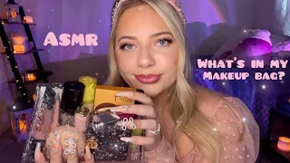 Asmr What’s in my Makeup Bag?💕 Tapping & Scratching on Makeup w/ Whispers 💕✨