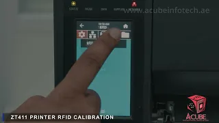 ZEBRA ZT411R RFID PRINTER - CALIBRATION