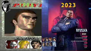 Tekken 1 - 8 Character Select Screens 1994  - 2023 !!!