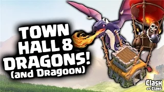 Town Hall 8 Attack Strategy in Clash of Clans - Dragon & Balloon Three Stars!