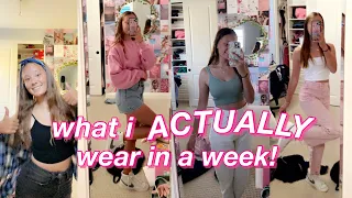what i ACTUALLY wear in a week to school!