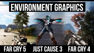 Far Cry 5 "GRAPHICS" Comparison VS Just Cause 3 VS Far Cry 4 | How realistic Environment looks ?