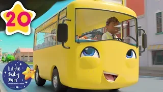 School Bus Song | +30 Minutes of Nursery Rhymes | Learn With LBB | #howto #GoBuster