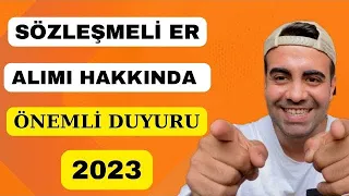 SON DAKİKA KARA HAVA DENİZ KUVVETLERİ SÖZLEŞMELİ ER ALIMI HAKKINDA ÖNEMLİ DUYURU 2023