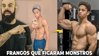 REAGINDO AS TOP 5 TRANSFORMAÇÕES MAIS INCRÍVEIS DE ECTOMORFOS