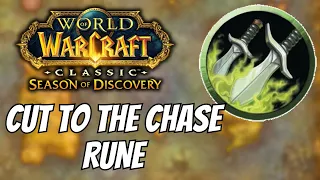 Cut To The Chase Rune Location for Rogues | Phase 3 Season of Discovery