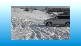 Покатухи-4.Hyundai Santa Fe vs Toyota Prado/ snow off-road