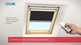 PDP Videos | Keylite Solar Blinds Installation