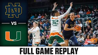 Notre Dame vs. Miami Full Game Replay | 2022-23 ACC Women’s Basketball