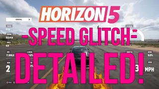 FORZA 5 Speed Glitch Tutorial - DETAILED WALKTHROUGH *PATCHED*