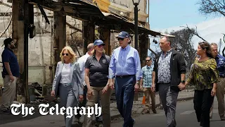 President Joe Biden visits devastated Maui in wake of wildfire devastation