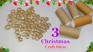 3 Very Economical Christmas decoration idea with waste Empty rolls | DIY Christmas craft idea🎄142