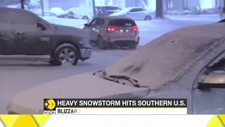 Heavy snowstorm hits Southern US