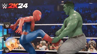 WWE 2K24 - Spider-Man vs. Hulk | SmackDown Extreme Rules