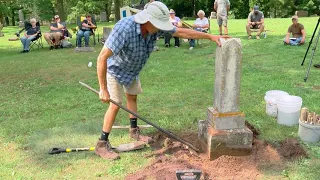 Local Cemetery Conservation: Re-setting Multi-Piece Monuments