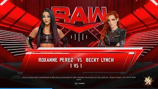 WWE 2K24: ROXANNE PEREZ VS BECKY LYNCH [RAW]