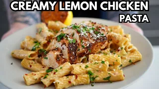 This Is The Perfect Weeknight Dinner Recipe - Creamy Lemon Chicken Pasta in 30 Minutes or Less