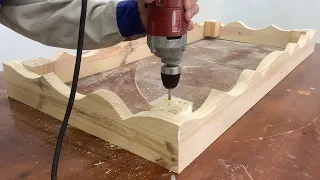 Amazing Skilful Woodworking - Create And Design Table Sample With Soft curves
