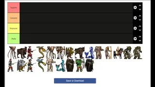 Распределение существ 3 уровня | Tier 3 creatures Tier List
