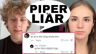 Lev Cameron CALLS OUT Piper Rockelle A LIAR After ACCUSING Him Of CHEATING?! 😱😳 **With Proof**