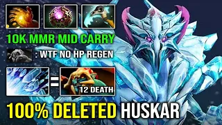 How to Solo Mid AA Against Pro Huskar Like a 10K MMR with Anti Healing Ice Blast Combo Dota 2