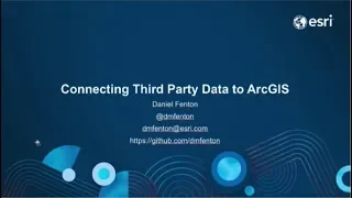 Integrating ArcGIS with 3rd Party Services