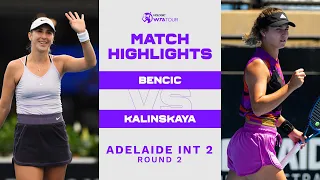 Belinda Bencic vs. Anna Kalinskaya | 2023 Adelaide International 2 | WTA Match Highlights