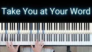 Take You At Your Word - Cody Carnes [Piano Tutorial & Cover]