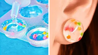 Epoxy Resin VS Polymer Clay crafts. Beautiful DIY's for your satisfying