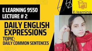 Daily English Expressions Lecture 2| Part 1 | Tuba Akram | Daily English Common Words for every day