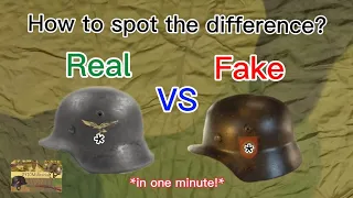 Tutorial Tuesday - How to spot the difference between german helmets and a fake or restored ones!🤯