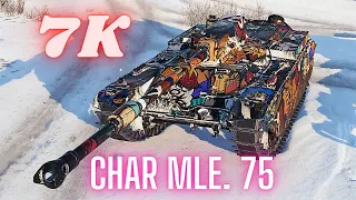 Char Mle. 75  7K Damage World of Tanks , WoT Replays tank game