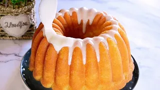 كيكة الليمون المنعشه متل الاسفنج بطريقه جدا سهله وبسيطه Refreshing lemon cake