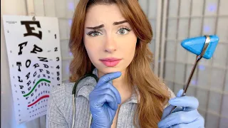 ASMR Cranial Nerve Exam EVERYTHING is Wrong ⚡ Doctor Roleplay, Eye, Hearing, Medical RP