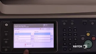 Xerox® WorkCentre® 5335 Family Confirming Paper Tray Attributes