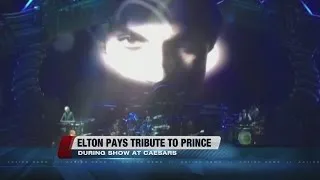 Elton John honors Prince