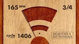 165 BPM 3/4 Wood Metronome HD