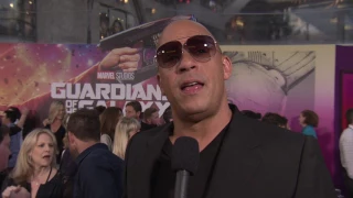 Guardians of the Galaxy Vol. 2: Vin Diesel "Baby Groot" Red Carpet Movie Premiere Interview