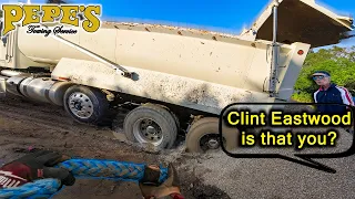 Dump Truck Stuck in Muddy Disaster!
