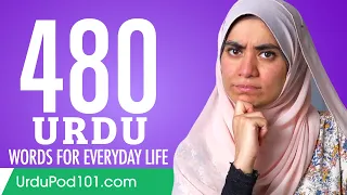 480 Urdu Words for Everyday Life - Basic Vocabulary #24