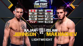 Islam Makhachev vs Kajan Johnson UFC on FOX 30