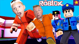 СБЕЖАЛИ из ТЮРЬМЫ в РОБЛОКСЕ !!! Побег и Работа ПОЛИЦЕЙСКИМ в Roblox от Игорюшины Игруши