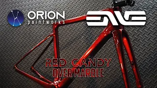 CUSTOM PAINT | ENVE MELEE | Painting a bike with red candy over marble