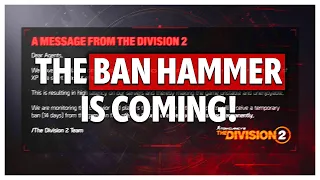 Players Will Get Banned for XP GLITCH! - The Division 2 Season 11.