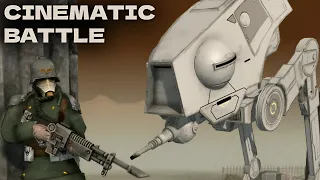 Death Korps of Krieg vs Galactic Empire - Warhammer 40k vs Star Wars | Cinematic Battle