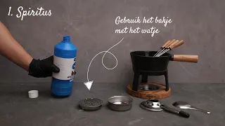 Hoe vul & gebruik je de Fonduebrander? - Stap voor stap instructie video BOSKA (NL)